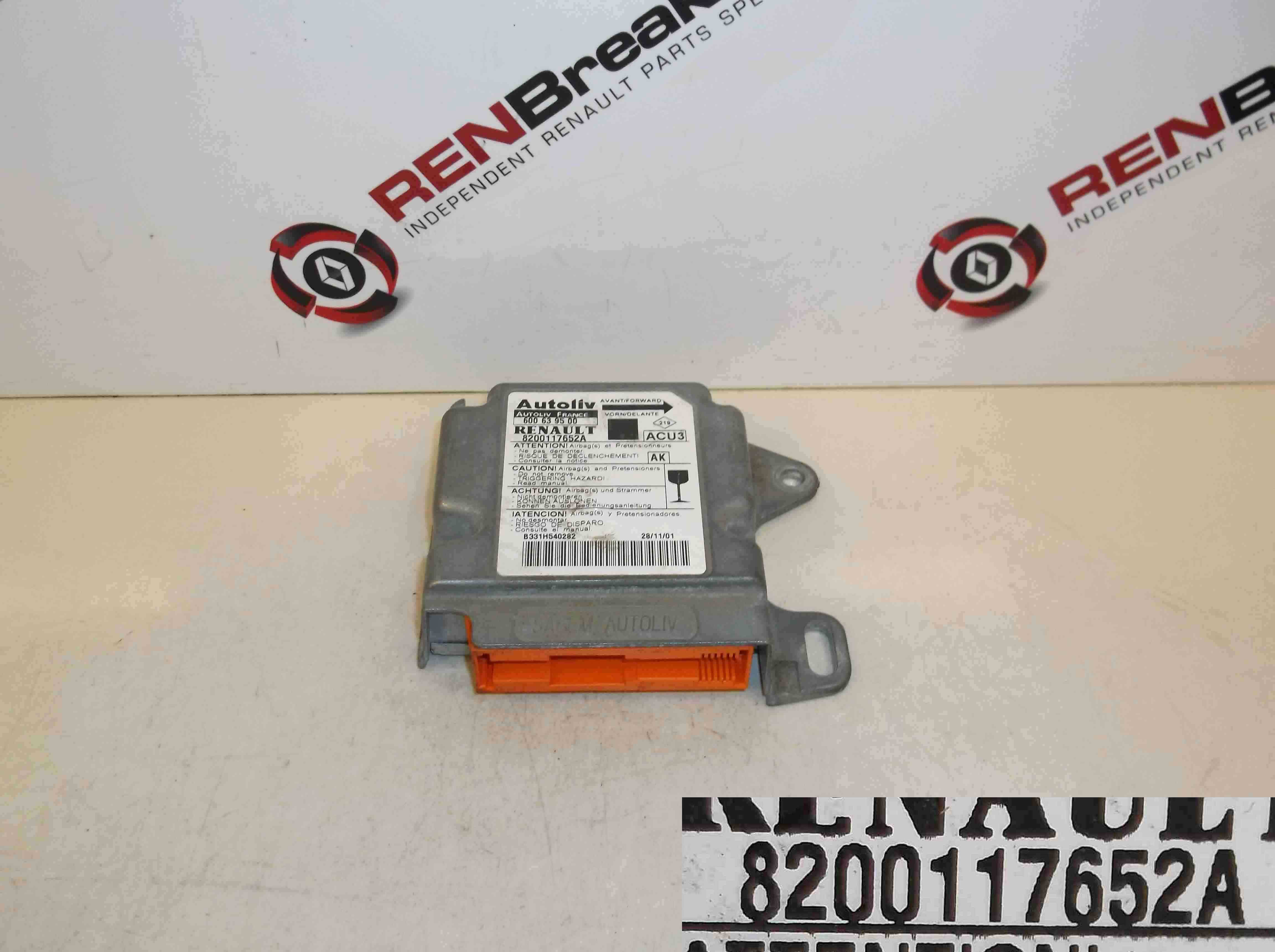 Renault Megane Scenic Rx Airbag Ecu Computer Module Store