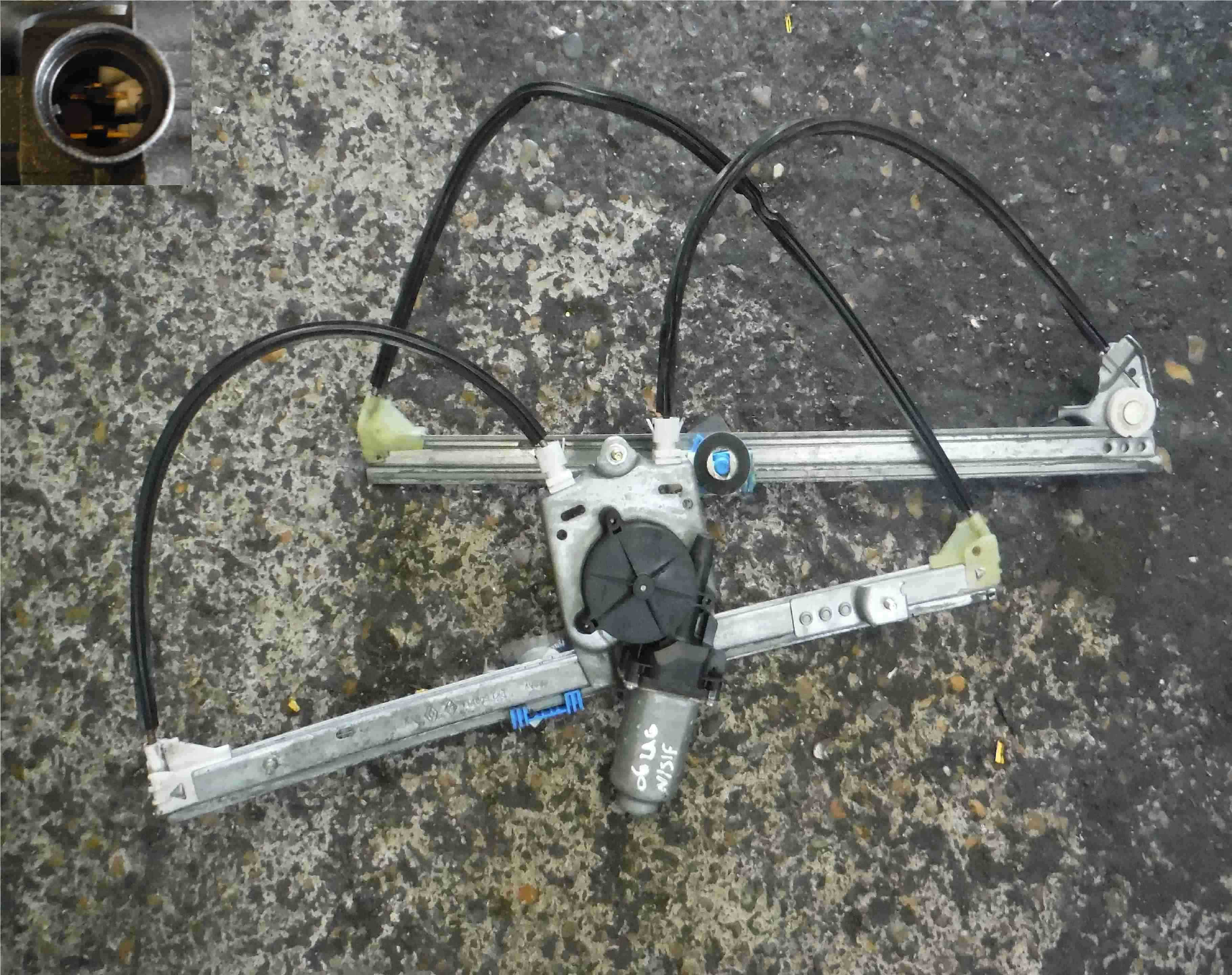 Renault Laguna Passenger Nsf Front Window Motor Regulator