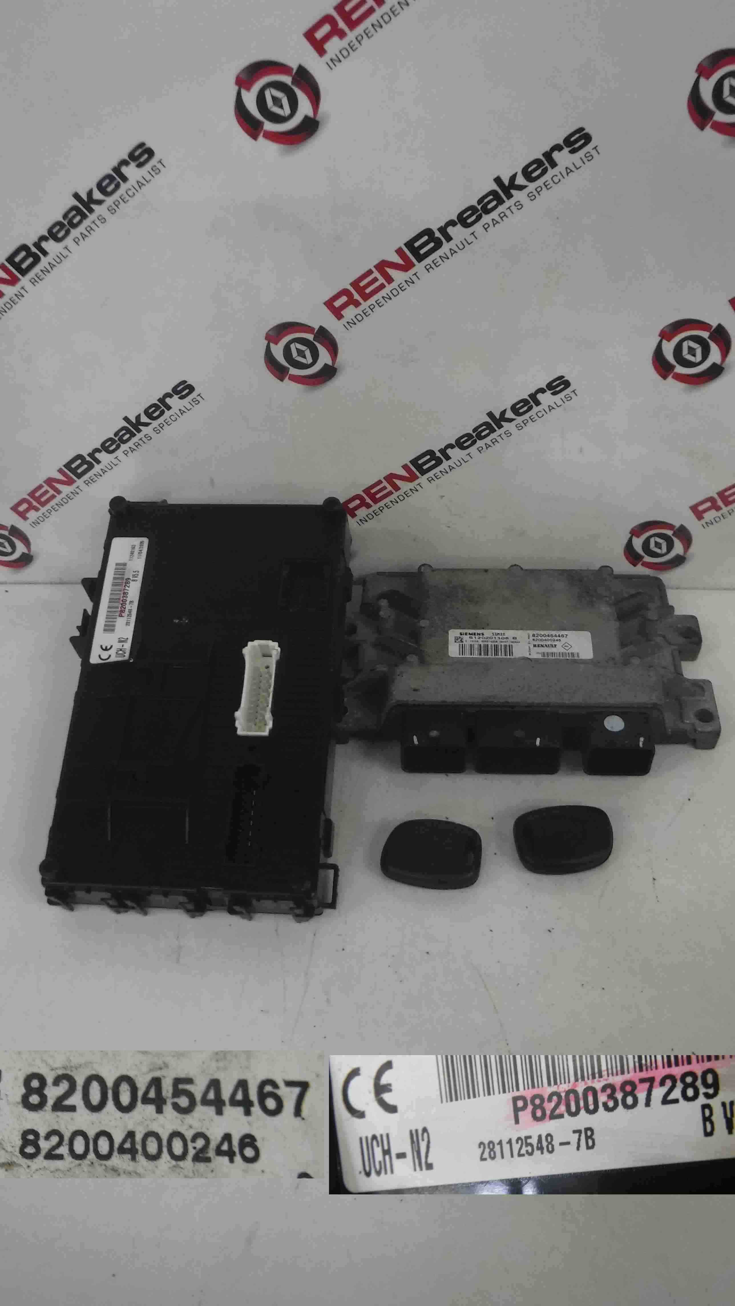 Renault Clio MK2 2001-2006 1.2 16v ECU SET UCH BCM ...