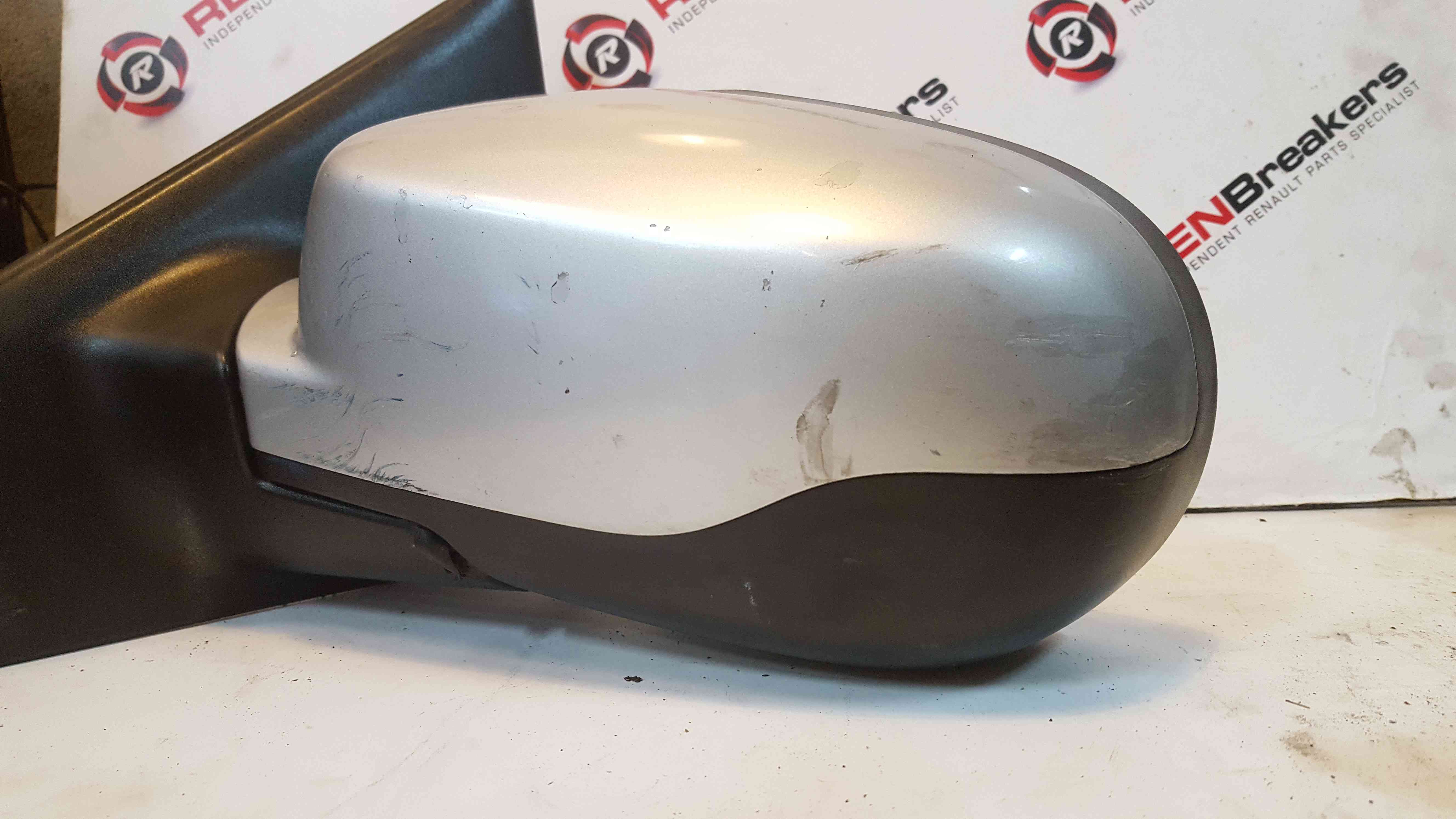 Renault Clio MK3 20092012 Passenger Ns Wing Mirror Silver Ted69 Scuff Store Renault Breakers