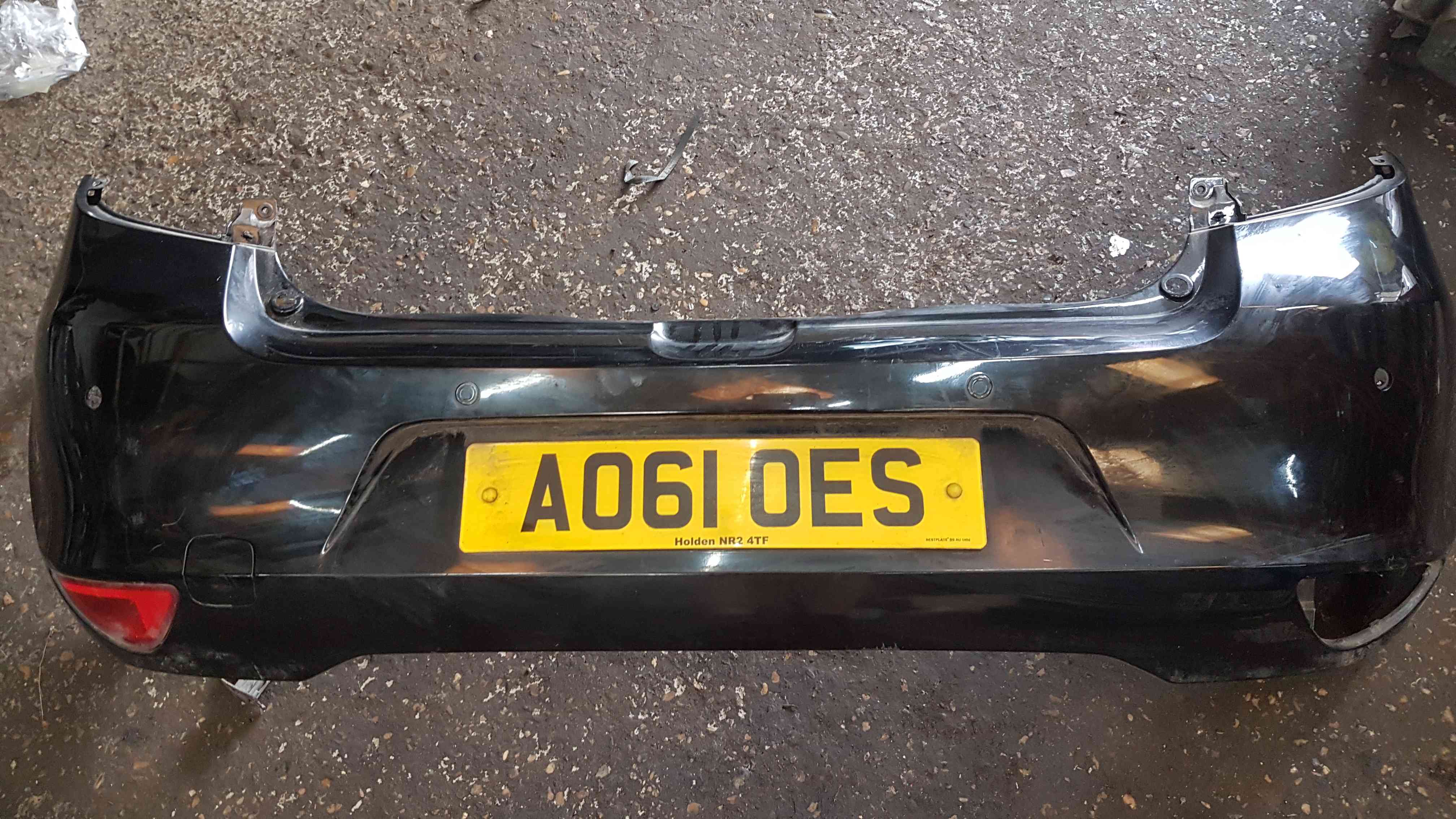 Renault Clio MK3 2009-2012 Rear Bumper Black 676 Facelift reverse ...