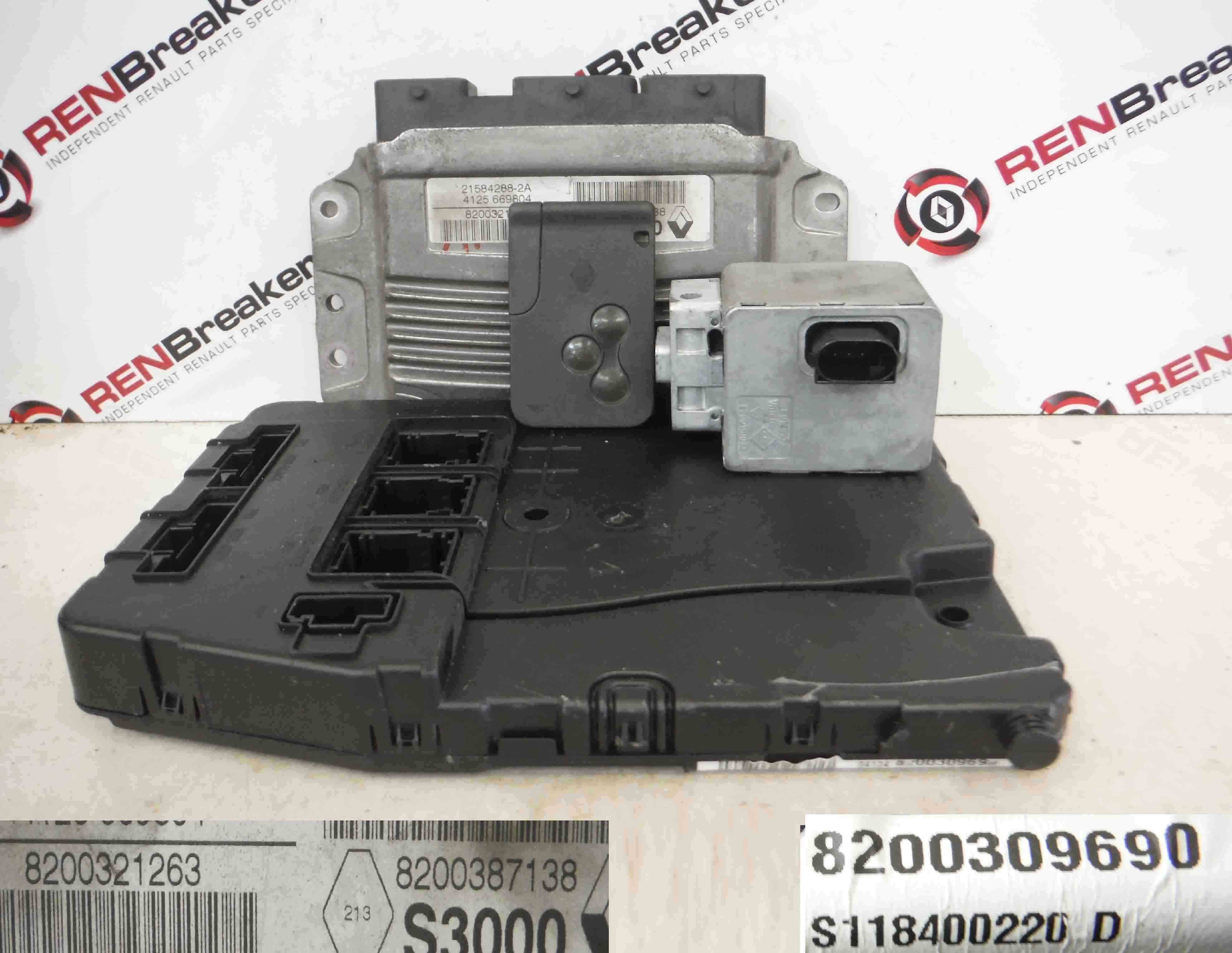 Renault Megane Scenic 2003-2009 1.6 16v ECU SET UCH BCM ...