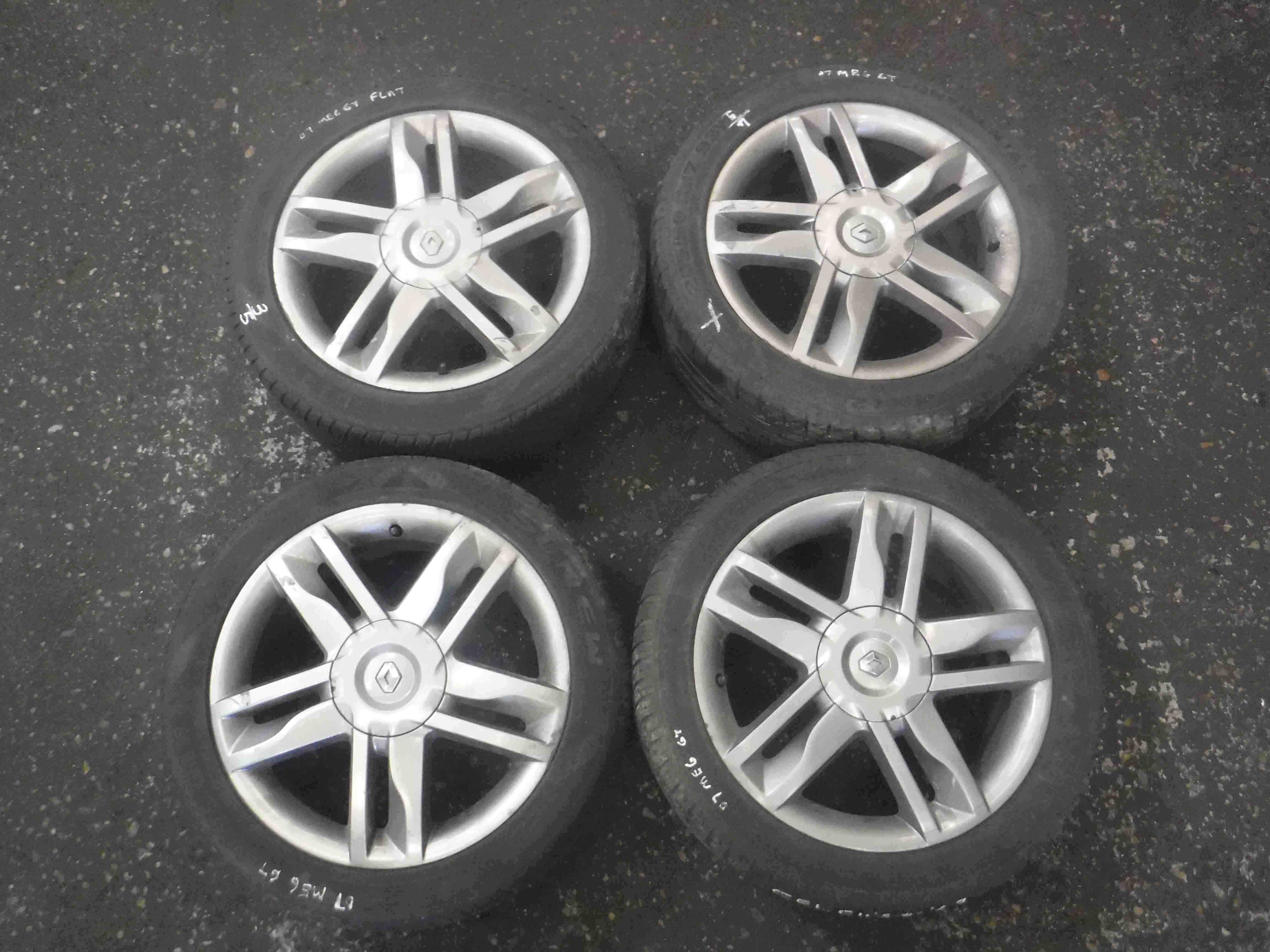 Renault Megane Sport GT 2002-2008 Grey Alloy Wheel Set 17 inch X4 ...