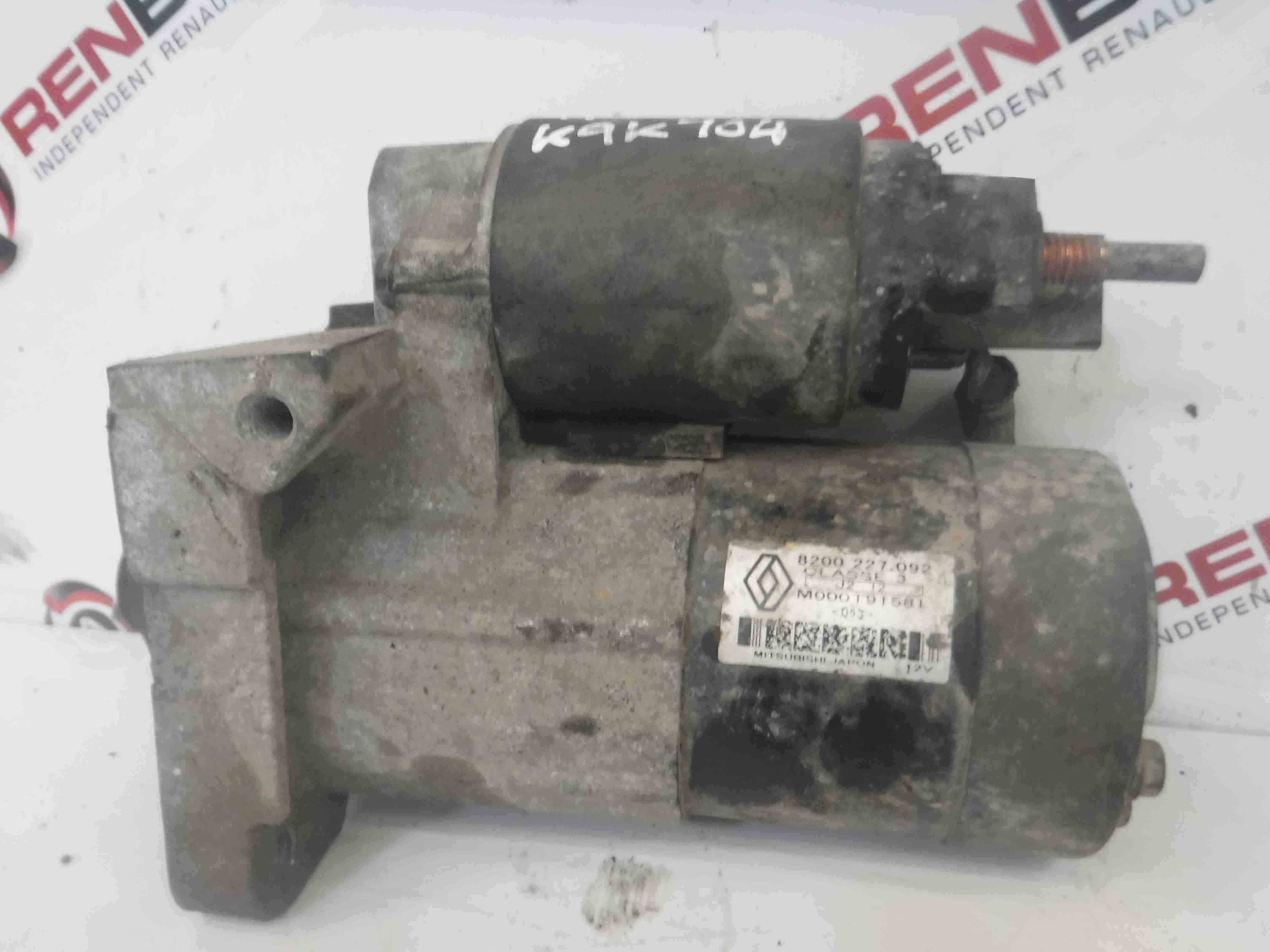 Renault Kangoo 2003-2007 1.5 dCi Starter Motor K9K 714 Starting ...