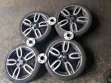 Renault Clio MK3 2005-2011 Alloy Wheel Set X4 Black and silver + Tyres 205 40 17