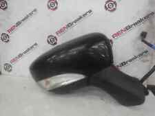 Renault Clio MK4 2013-2018 Drivers Os Wing Mirror Black Tegne Power Folding