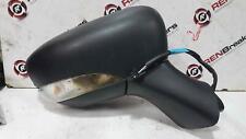 Renault Clio MK4 2013-2019 Drivers Os Wing Mirror Plain Black Electric