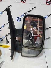 Renault Master Dropside 2003-2010 Drivers Os Wing Mirror Plain Black